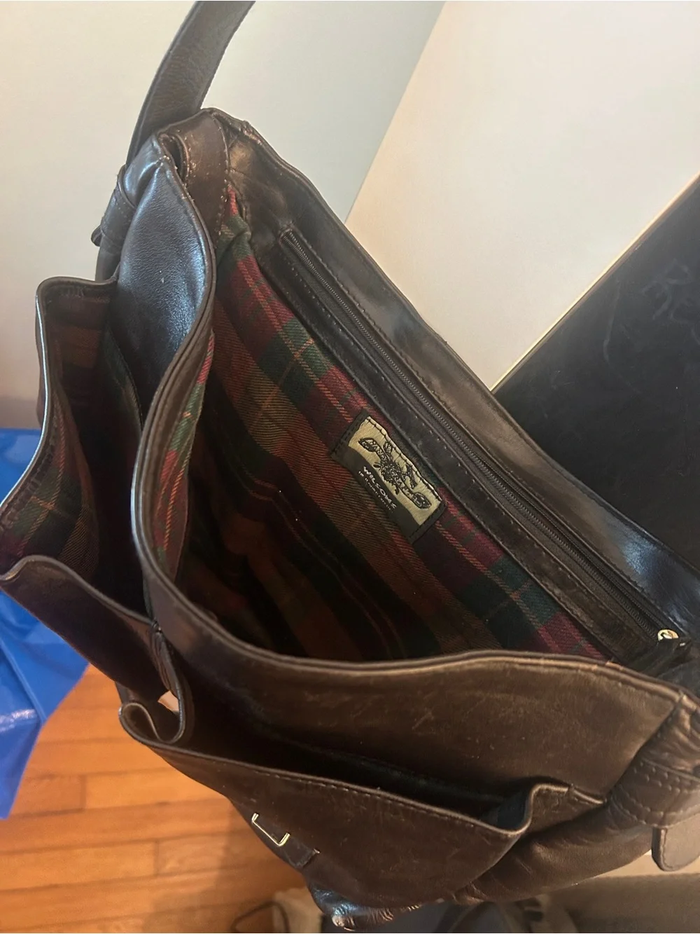 Wilsons Vintage Leather Messenger Bag